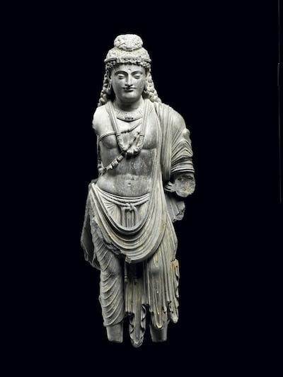 Standing Bodhisattva, Gandhara region, present-day Pakistan, 2nd-3rd AD