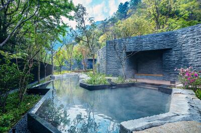 Hoshinoya Guguan in Taiwan is a water-inspired mountain escape. Courtesy Hoshino Resorts