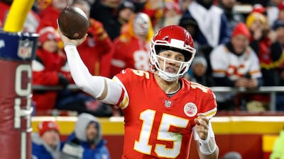 Kansas City Chiefs quarterback Patrick Mahomes became only the second player to throw 50 touchdown passes in a season. AP Photo
