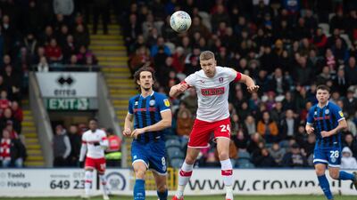 Michael Smith of Rotherham during the League match against Rochdale. Getty Images