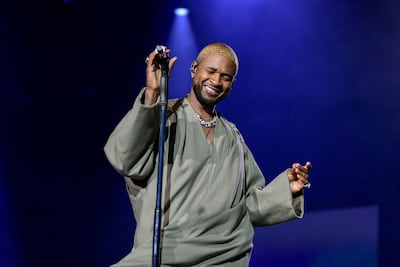 Usher performed during the first night of the 2022 Abu Dhabi Grand Prix concerts. All photos: Khushnum Bhandari / The National