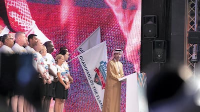 Special Olympics host town closing ceremony in Global Village. Reem Mohammed / The National