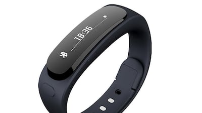 Huawei’s Talkband B1 is the Chinese manufacturer’s first attempt to break into the lucrative wearable fitness tracker market, where it competes against the likes of Fitbit and Sony’s Smartband. Courtesy Huawei