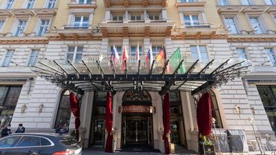 Iran is holding talks with world powers at a Vienna hotel. AP