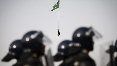 While pilgrims are united by their common religious bond, this year’s Haj comes with Muslim countries drawn together by widespread revulsion toward the ISIL militant group. Mohammed Al Shaikh / AFP Photo