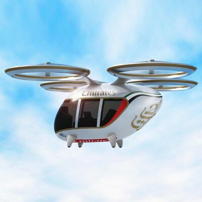 "Fly on our chauffeur-less drones between any location in Dubai and @DXB, from April 2020," the Dubai airline wrote on Twitter. Twitter / Emirates