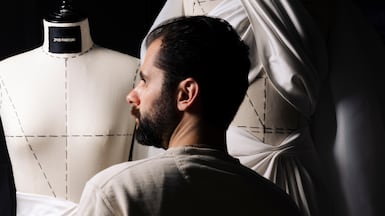 Zaid Farouki is determined to ensure that Palestinian dress continues to evolve. Photo: Zaid Farouki