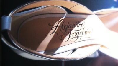 Alejandro Ingelmo showed a mix of killer heels with dramatic cutouts and stand-ups.