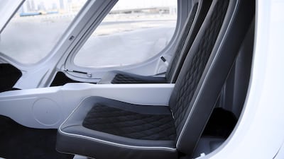 The Volocopter seats two passengers. Courtesy Dubai Media Office