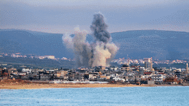 Israeli strikes on southern Lebanon have intensified in the past two days. AFP