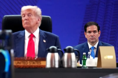 US Secretary of State Marco Rubio is accompanying Mr Trump at the Asean summit in Kuala Lumpur. Getty