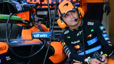 McLaren's Lando Norris ahead of the first practice session for the 2026 Azerbaijan Grand Prix. AFP