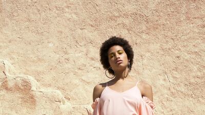 An outfit created by Madiyah Al Sharqi. Courtesy Madiyah Al Sharqi