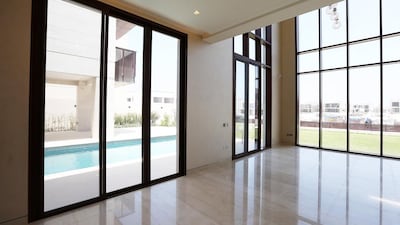 Some of the largest villas in the development have been custom built with 2,000 square metre basements including salons, barber shops and private cinemas. Pawan Singh / The National