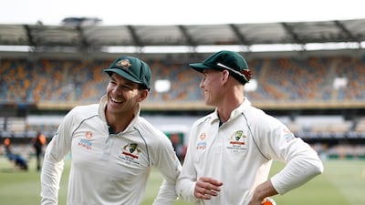 Tim Paine, left, said Australia would like to start every home Test series in Brisbane. Getty Images