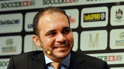 Fifa vice-president Prince Ali Bin Al Hussein announced on Tuesday, January 6, 2015 his intention to run for the Fifa presidency. Paul Ellis / AFP