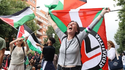 Emotions ran high at the protest. Reuters