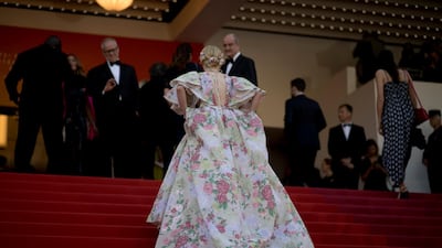 Elle Fanning at the premiere of the film 'Les Miserables' at the Cannes Film Festival May 15. AP