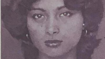 Image of missing Sharjah woman Sabrina Taylor published in local newspapers in 1980