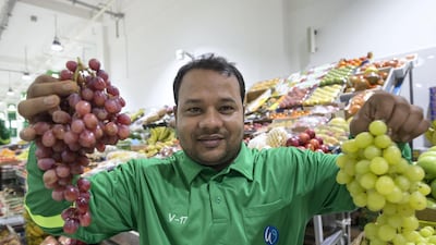 Mohammad Ahmad: Enthusiastic fruit and vegetables vendor, Mohammad Ahmad, who moved from Bangladesh to Dubai 18 years ago, tells us how he has loved every minute here. He says enjoys “everything about my job, from the management support to the challenges and the customers. This job has helped me solve my financial problems.” He praises the market’s team and “the continuous support the management provides in helping ensure we are all good and happy with our jobs”. Leslie Pableo / The National