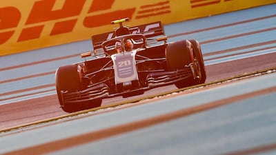 Haas F1's Kevin Magnussen during qualifying in Abu Dhabi. AFP