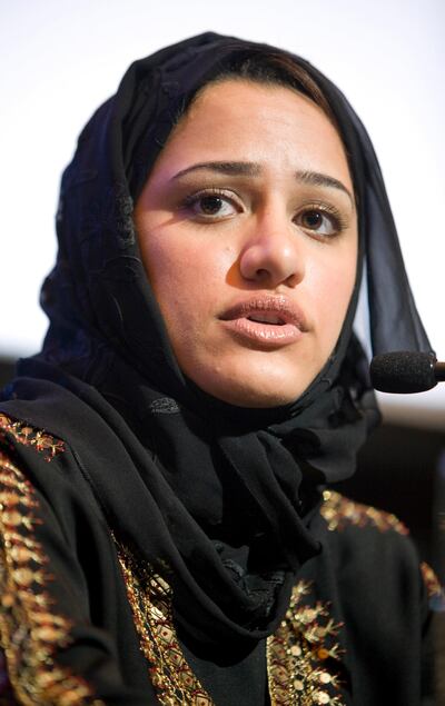Rajaa al-Sanea at the International Festival of Literature in 2009. Photo: The National