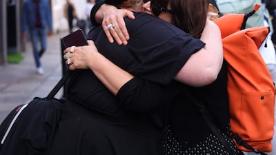 People gather to pay tribute to O'Connor