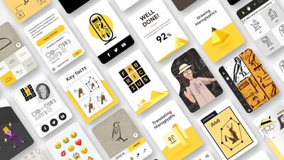 The tool offers three different ways of discovering and interacting with hieroglyphs: Learn, Play, and Work. Google Arts and Culture