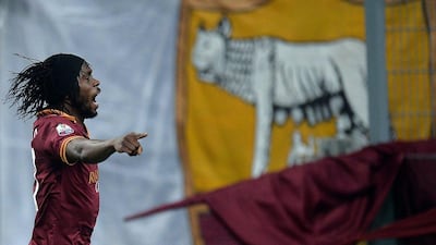 Gervinho's winner sent Roma through to the Coppa Italia semi-finals on Tuesday night. Filippo Monteforte / AFP