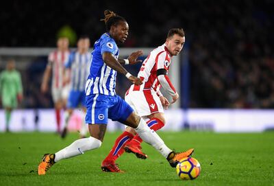 Xherdan Shaqiri, right, has been solid for Stoke City. Mike Hewitt / Getty Images