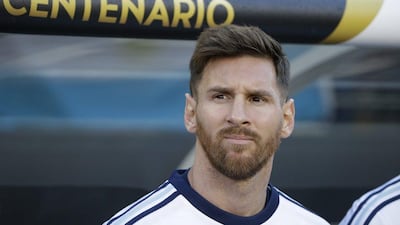 Lionel Messi on Copa America duty with Argentina. Marcio Jose Sanchez / AP Photo