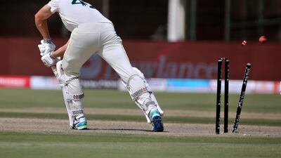 Australia batter Cameron Green is bowled out by Pakistan's Nauman Ali for 28. AP