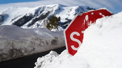 Heavy snow has engulfed parts of northern California for months. EPA