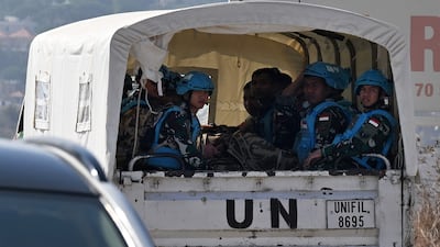 UN peacekeeping convoys have been one of the few ways of reaching occupied southern Lebanon. AFP