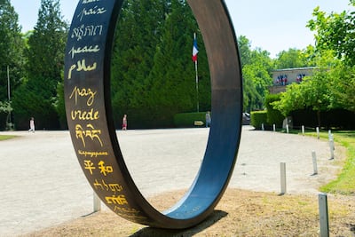 The memorial garden is home to a number of monuments for visitors to take in. Courtesy X Renoux