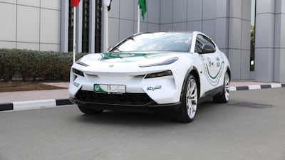 The Lotus Eletre R will be used in key tourist sites including Burj Khalifa and Sheikh Mohammed bin Rashid Boulevard. Photo: Dubai Police