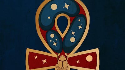 Here, the FIFA World Cup's logo is turned into the ANKH (or the Egyptian Key of life)