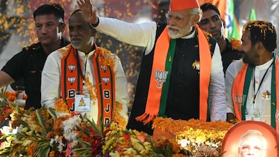 Indian Prime Minister Narendra Modi will address a crowd of more than 60,000 in Abu Dhabi next week. AFP
