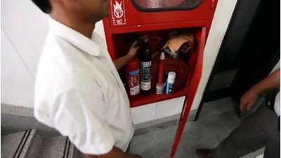 Fire extinguishers and smoke detectors are the first line of defence for residents in case of fire.