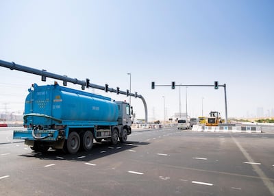 Roadworks are ongoing. Reem Mohammed / The National