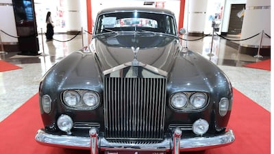 A Rolls-Royce 1964 classic model is also on display at the Roaring Engines Like Never Before show. Pawan Singh / The National