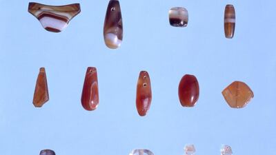 Jewelry found at one of the sites.