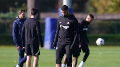 Chelsea's Ruben Loftus-Cheek during training at Cobham. PA