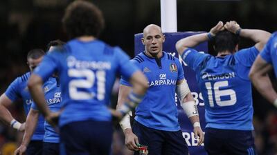 Italy’s Sergio Parisse looks dejected at full time. Action Images via Reuters / Andrew Boyers