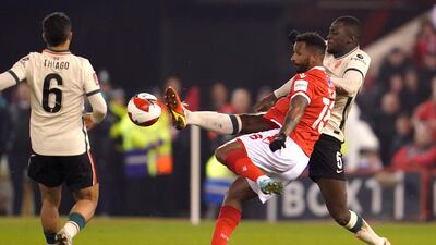 Ibrahima Konate – 7. The Frenchman is an apprehensive starter but gets better as the game goes on. He kept a rein on Davis and produced a telling challenge on Mighten towards the end. AP Photo