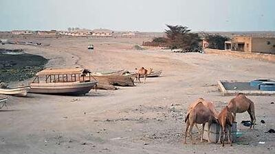 The view from the balcony of the Masirah Hotel.