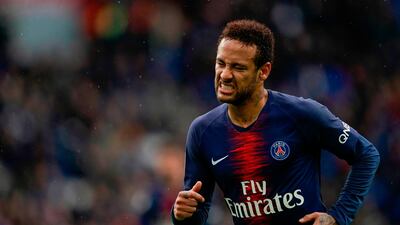 Neymar joined Paris Saint-Germain from Barcelona in 2017 for a world record fee. AFP