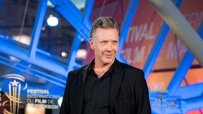 Swedish actor Mikael Persbrandt attends the tribute to Bertrand Tavernier during the 18th Marrakech International Film Festival on December 1, 2019. AFP