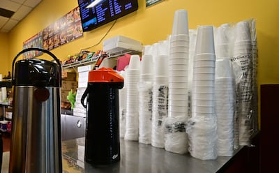Dubai will ban styrofoam products such as disposable cups as part of a wider national push to reduce plastic waste. AFP