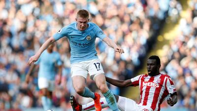 Centre midfield: Kevin de Bruyne (Manchester City) – Two more assists and a demonstration of extraordinarily incisive passing from the Belgian. He has never played better. Andrew Yates / Reuters